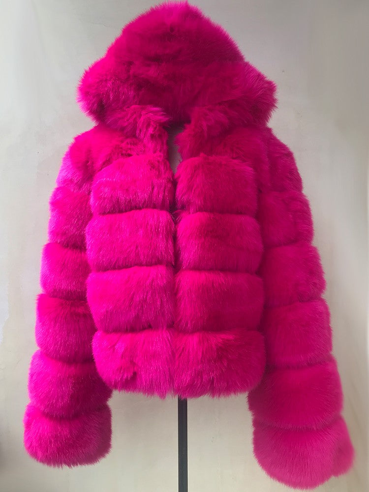 Pelliccia cappuccio Elodie