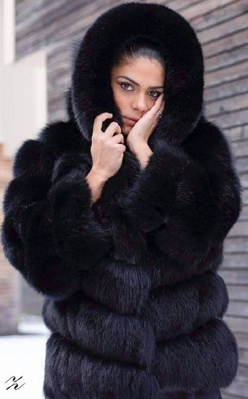 Pelliccia cappuccio Elodie