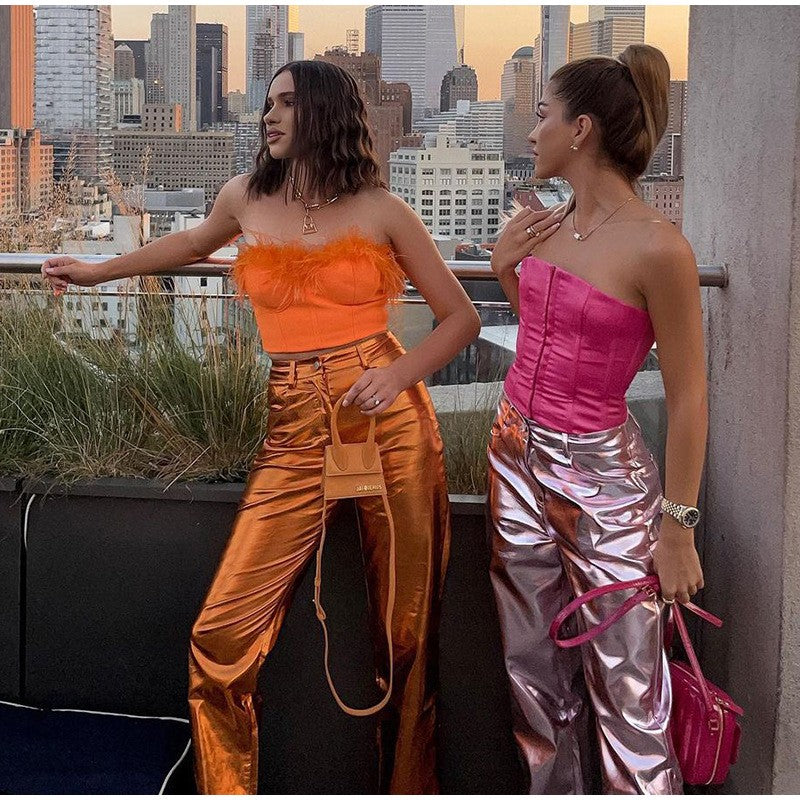 Pants metalizzato Rwita