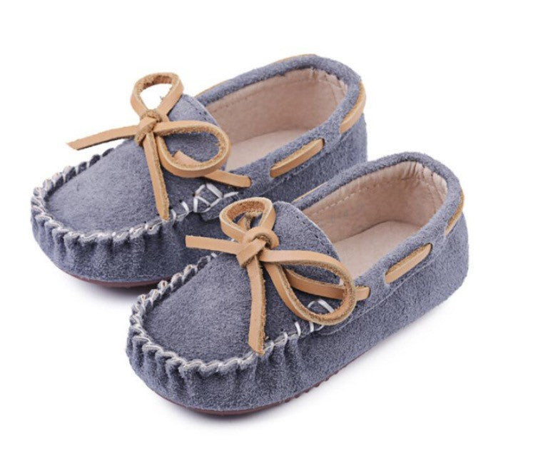 Mocassini bimba scamosciati
