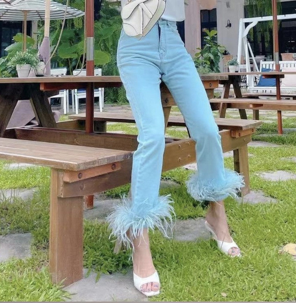 Top + jeans piume Frica