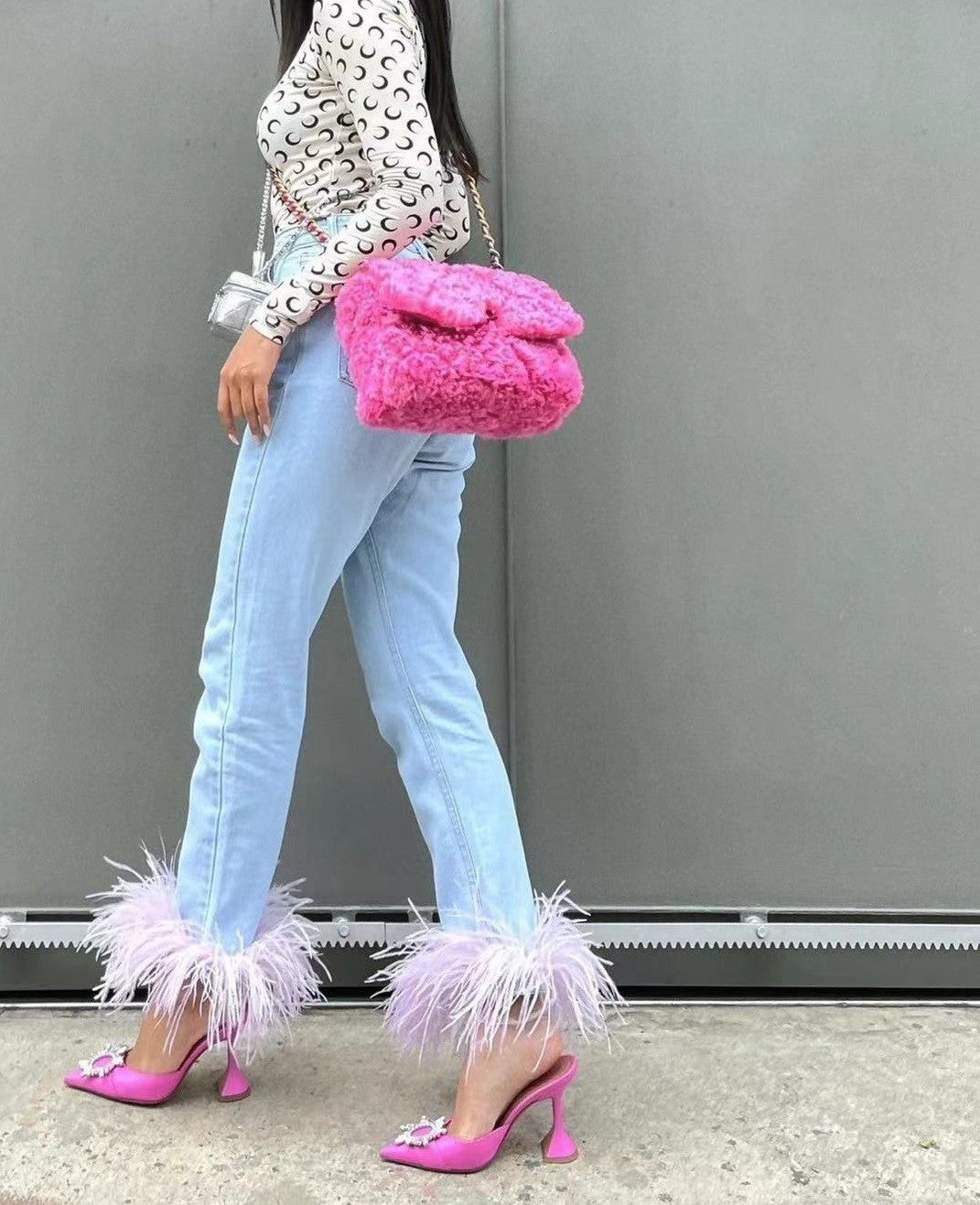 Top + jeans piume Frica