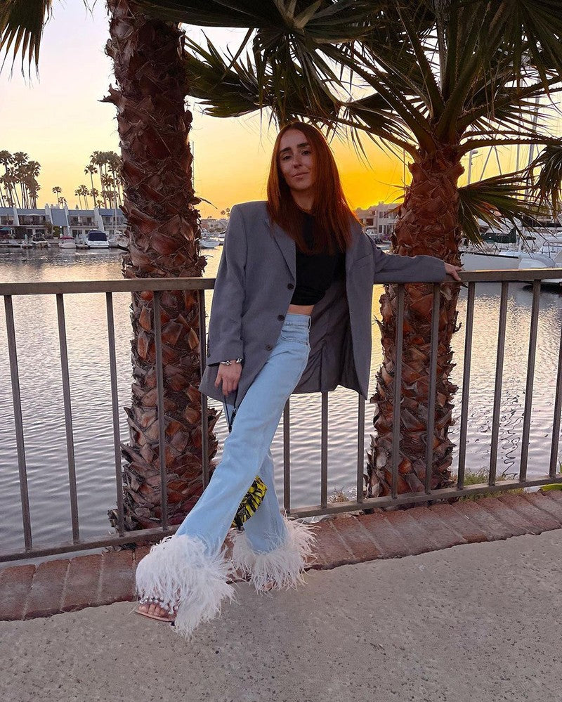 Top + jeans piume Frica