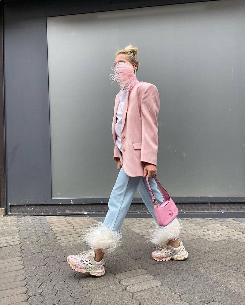 Top + jeans piume Frica