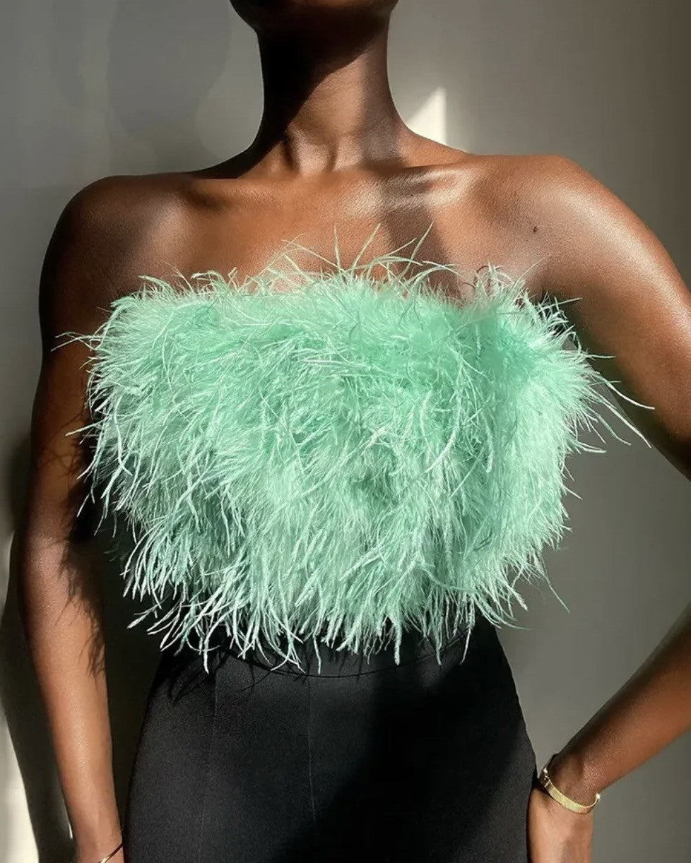 Top + jeans piume Frica