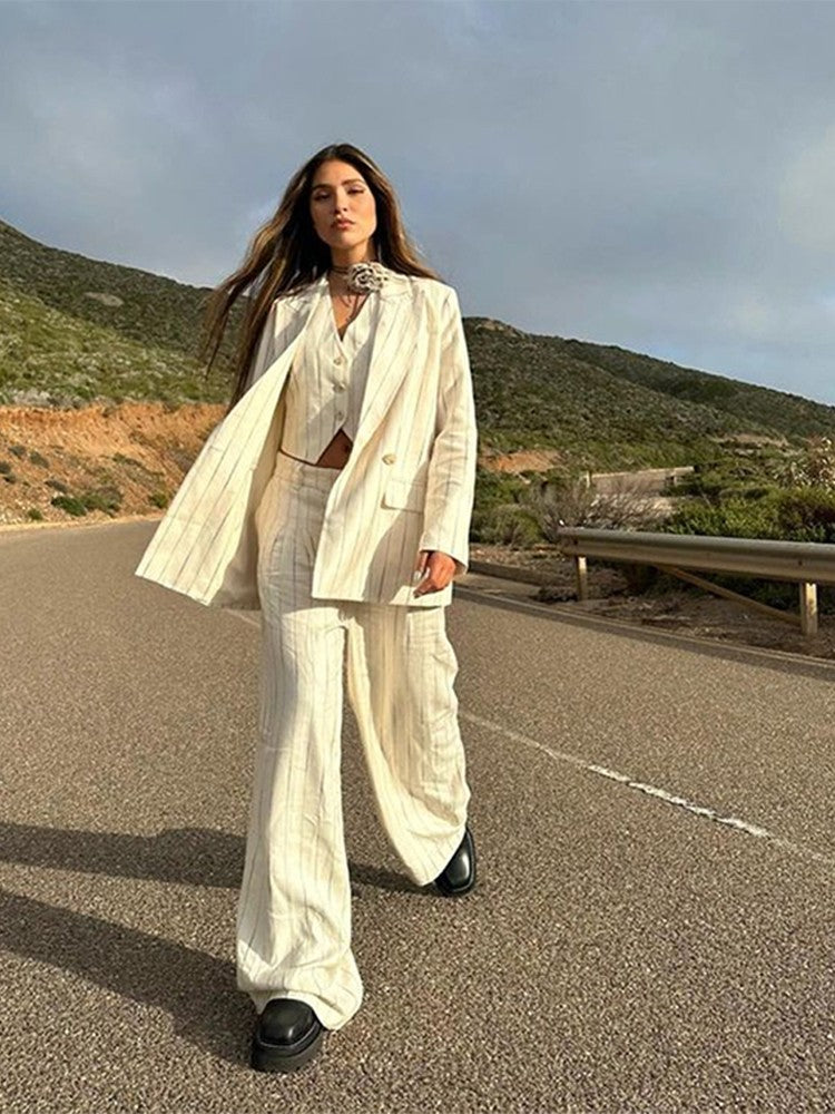 Completo tailleur gessato Lilp