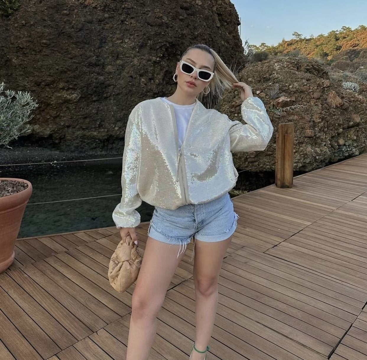 Bomber pailettes Doniara