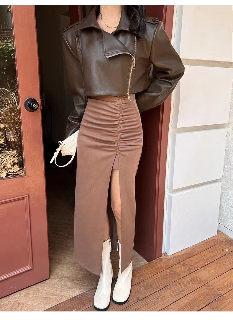 Giacca corta pelle Olivya