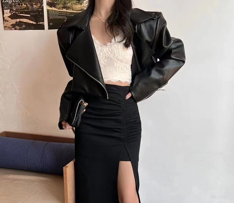 Giacca corta pelle Olivya