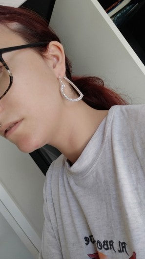 Orecchini cuore diamanti giganti