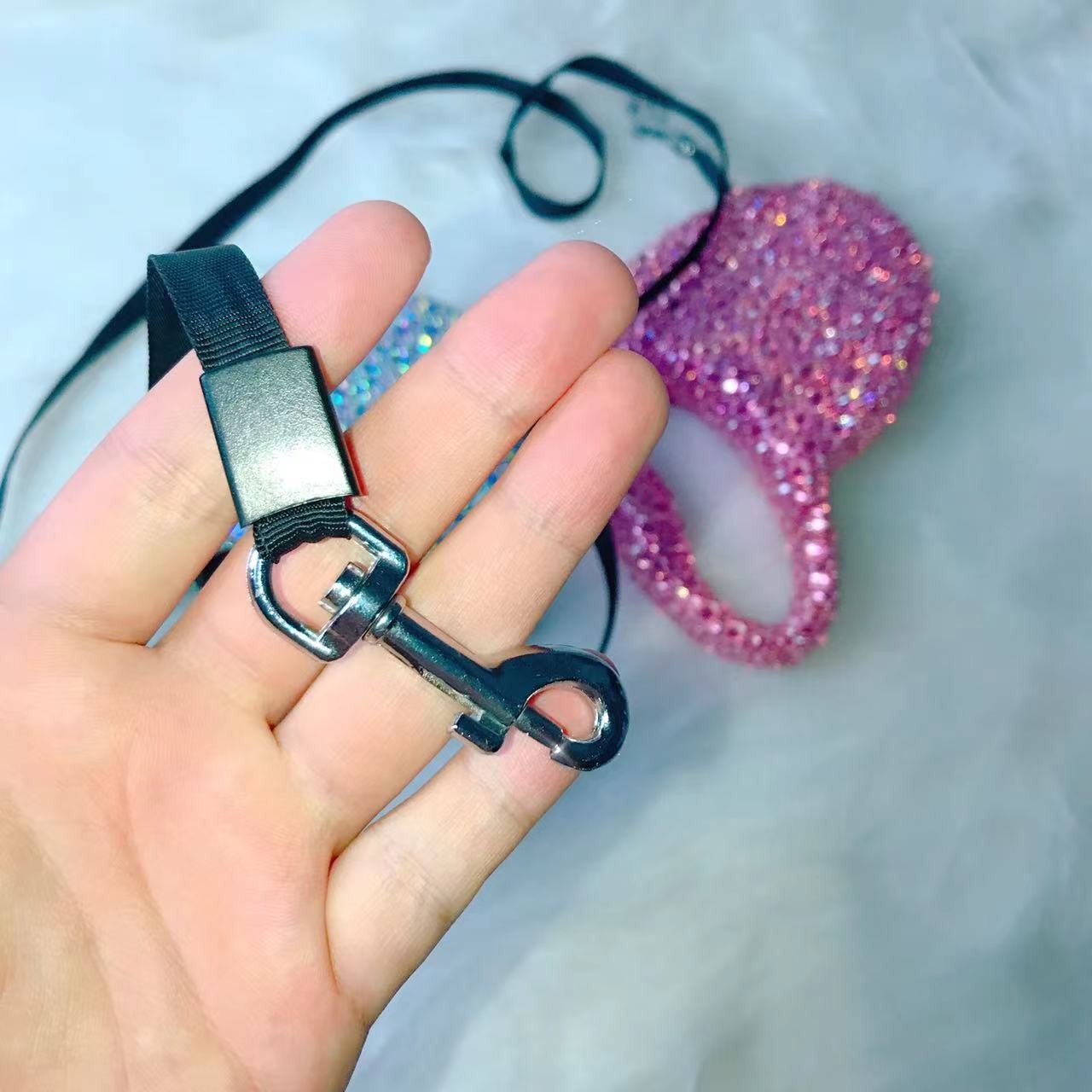 Guinzaglio cane strass