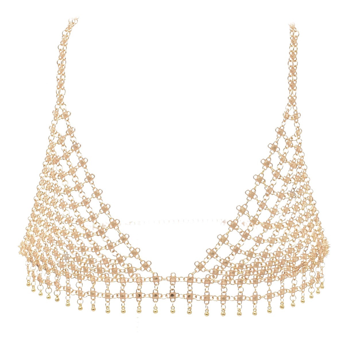 Faisy metal mesh bra