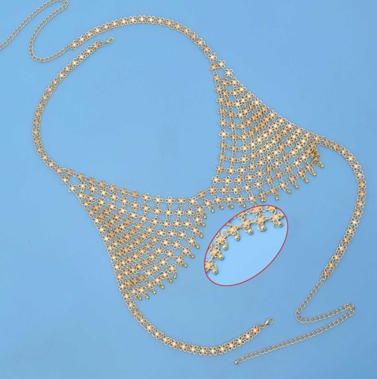 Faisy metal mesh bra