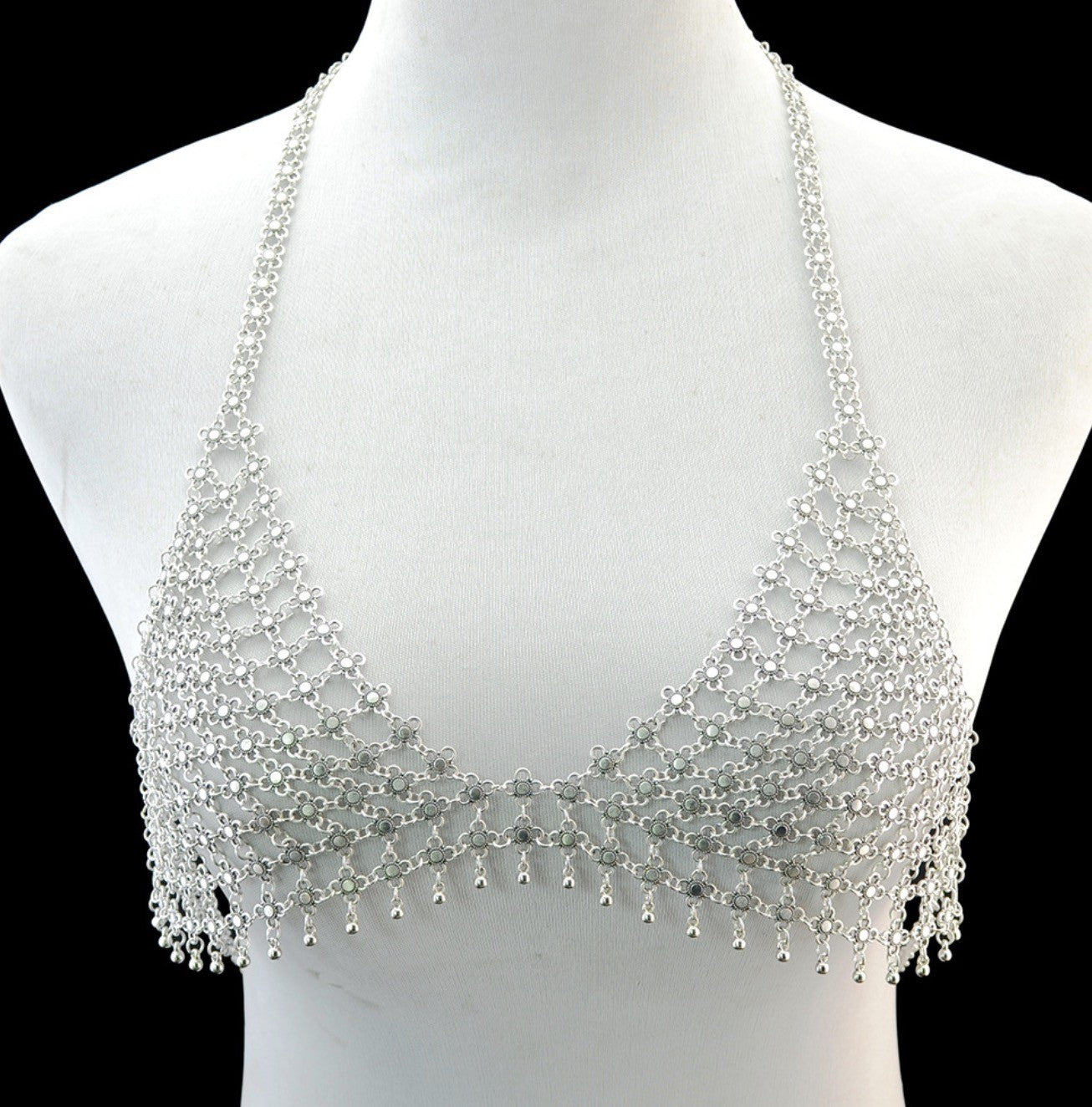 Faisy metal mesh bra