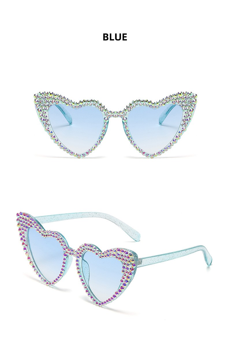 Occhiali cuore strass