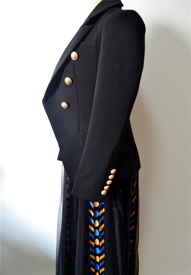 Tailleur goldbuttons skirt