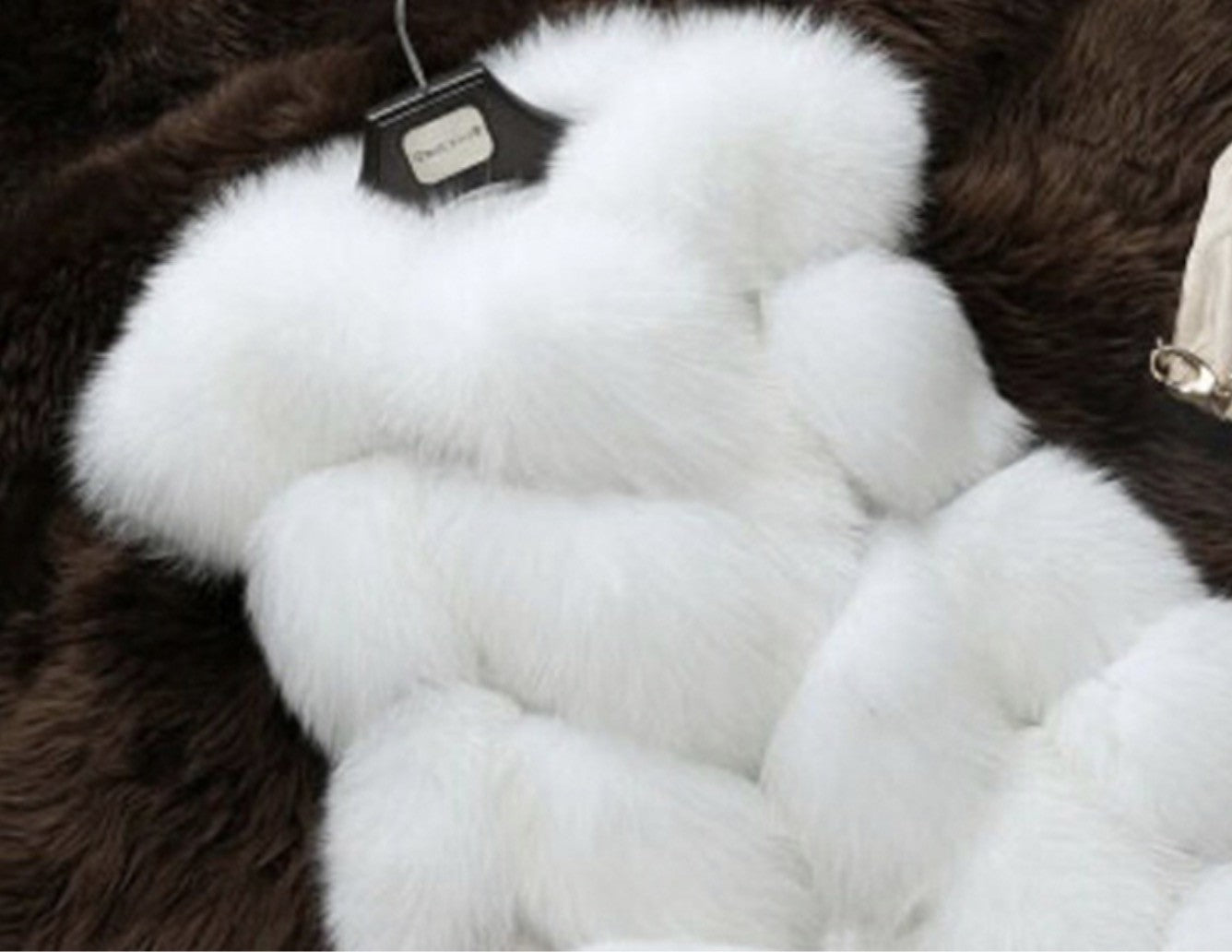 Pelliccia smanicata lunghissima Trisp