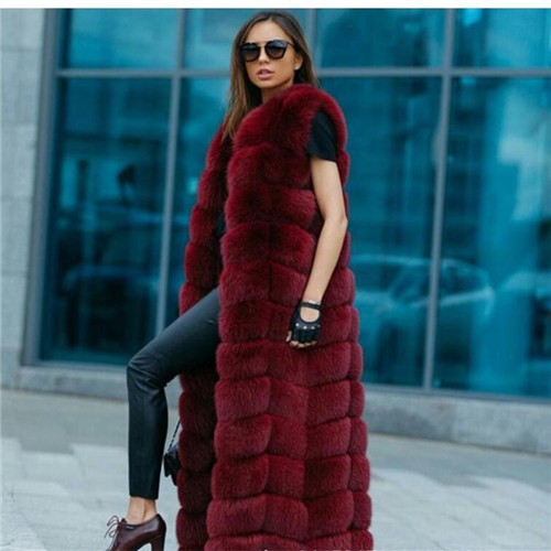 Pelliccia smanicata lunghissima Trisp