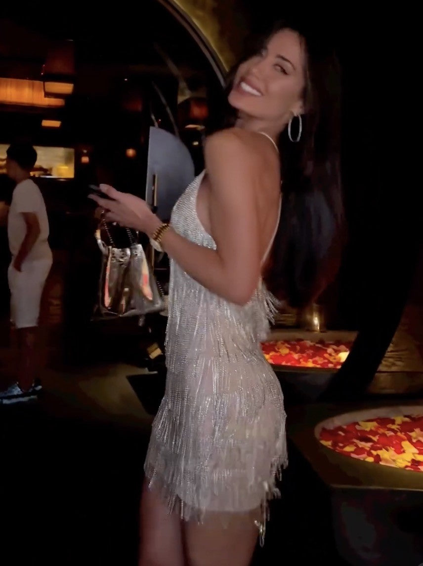 Abito frange strass Dhesdemona