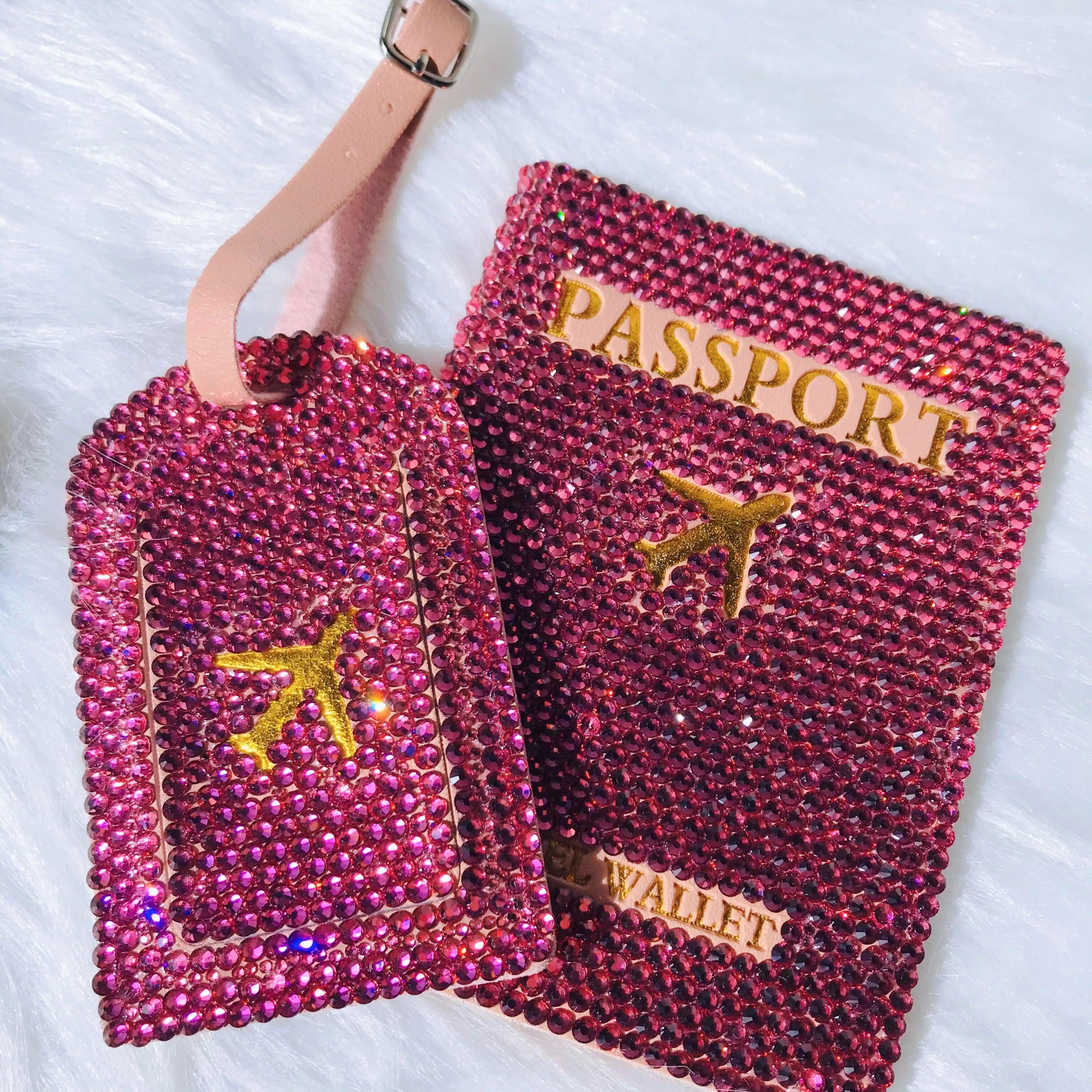 Copri passaporto strass