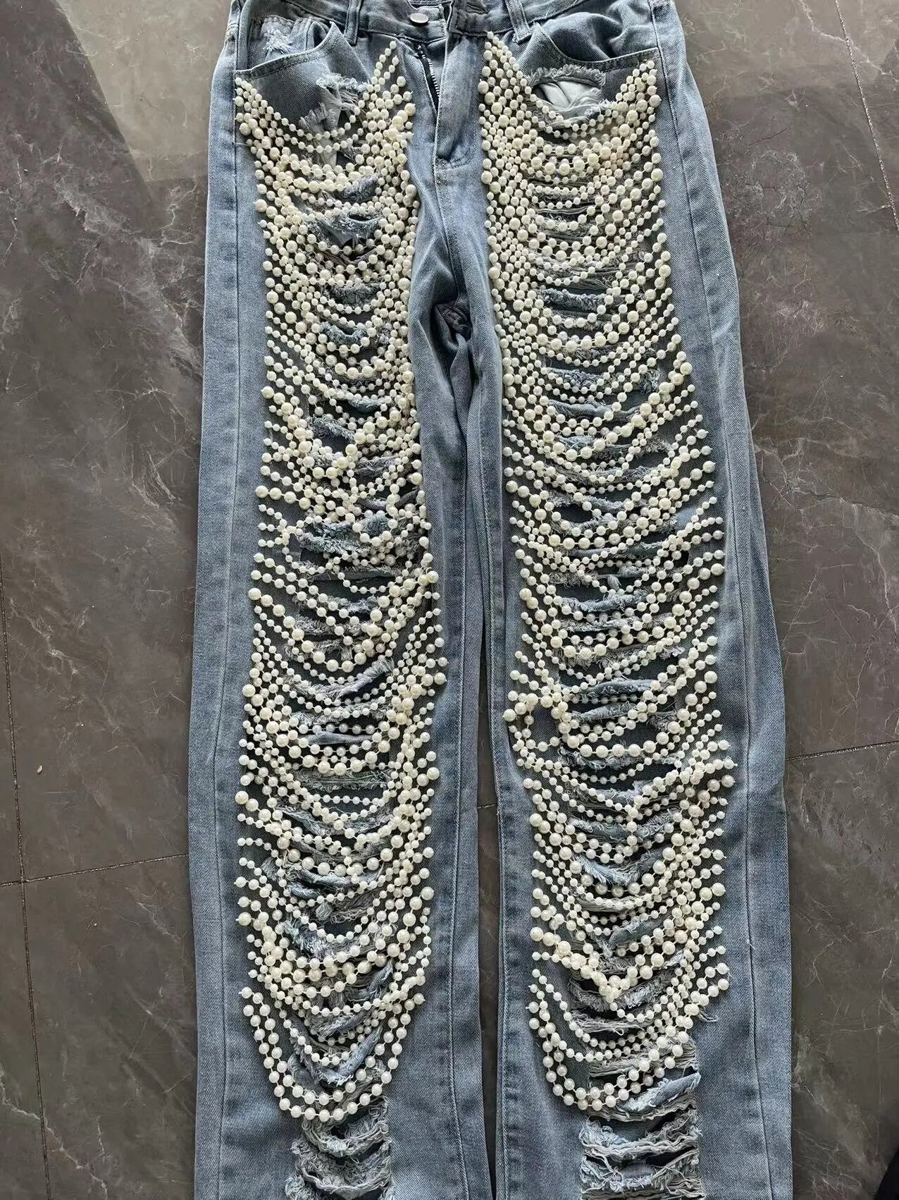 Jeans pearl unchain