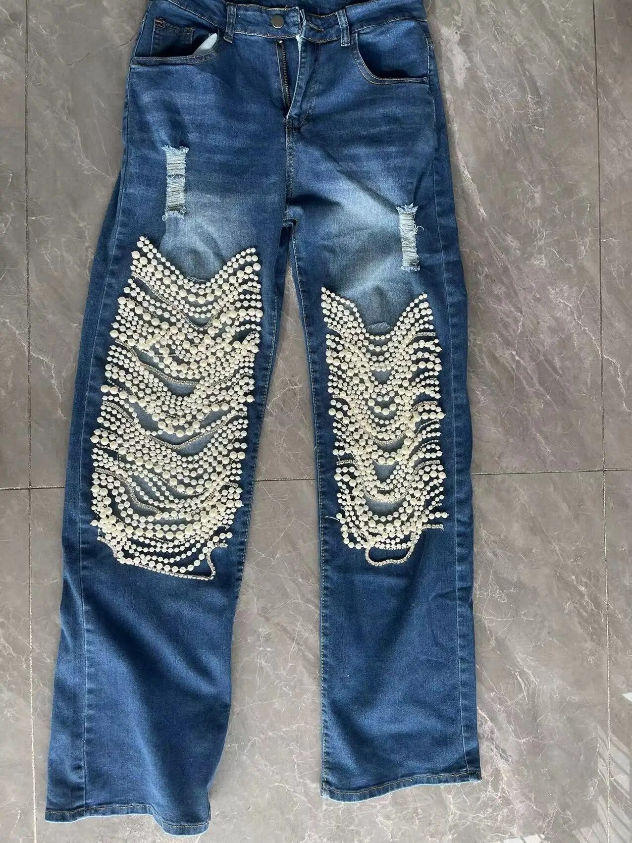 Jeans pearl unchain