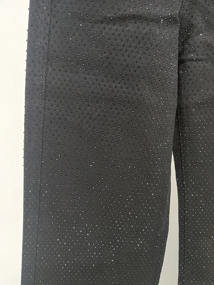 Black-strass denim streight