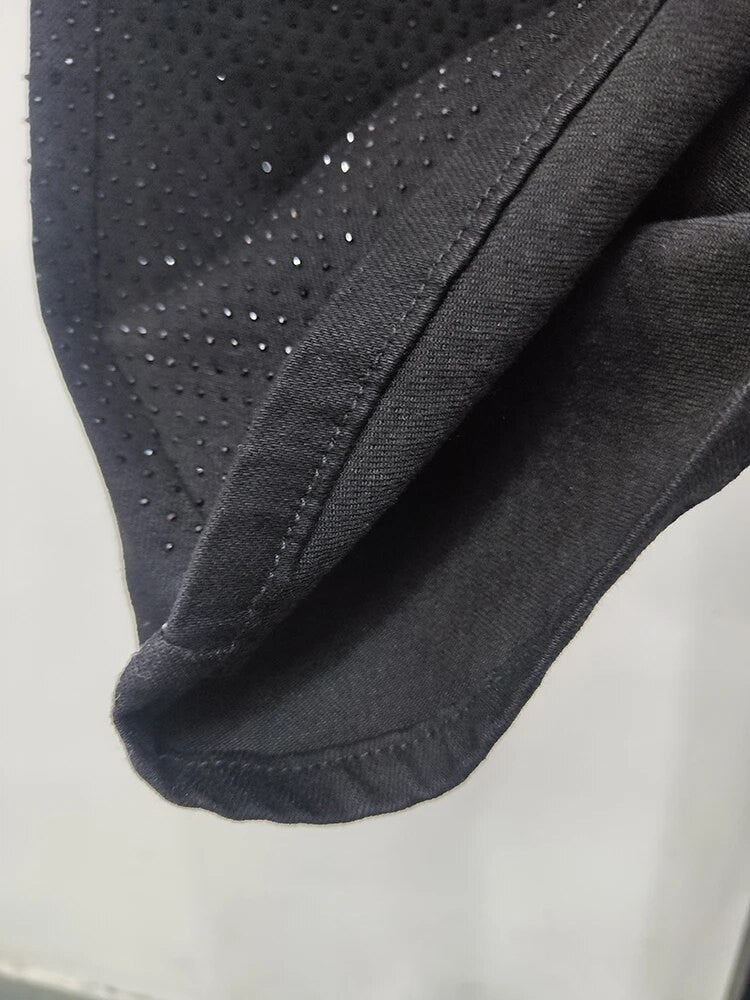 Black-strass denim streight