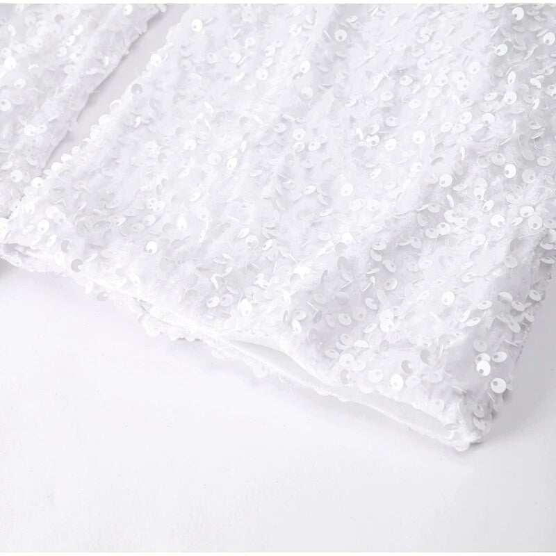 Holiday bow sequindress