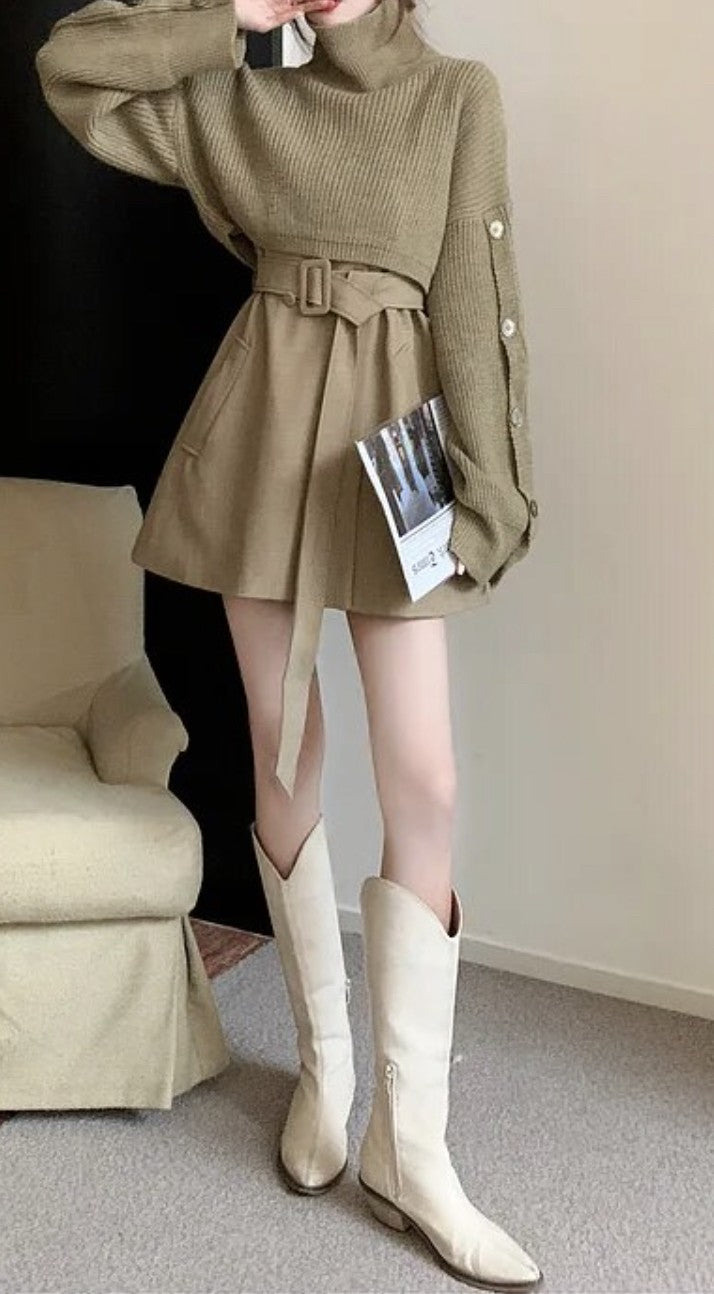 Set dress+cardigan Gispi