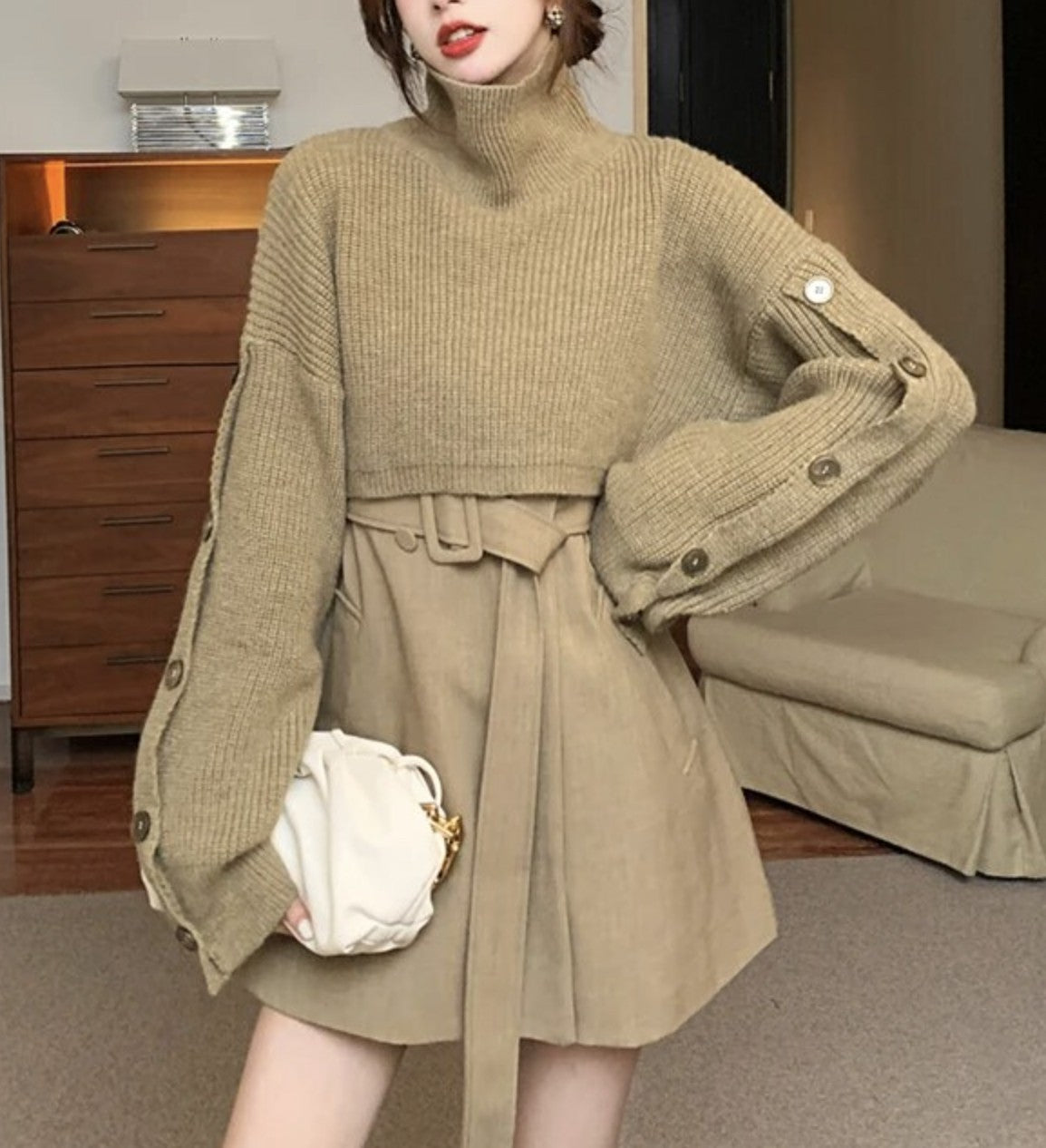 Set dress+cardigan Gispi