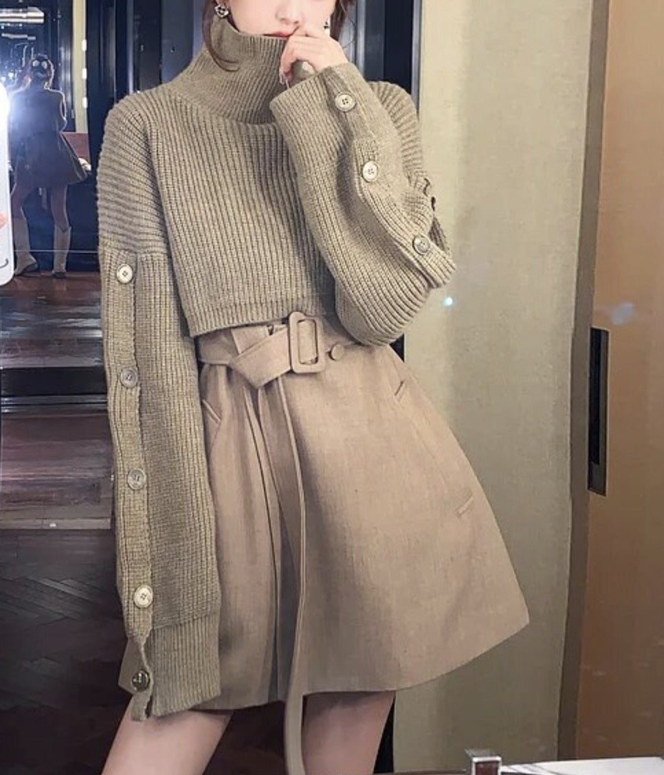 Set dress+cardigan Gispi