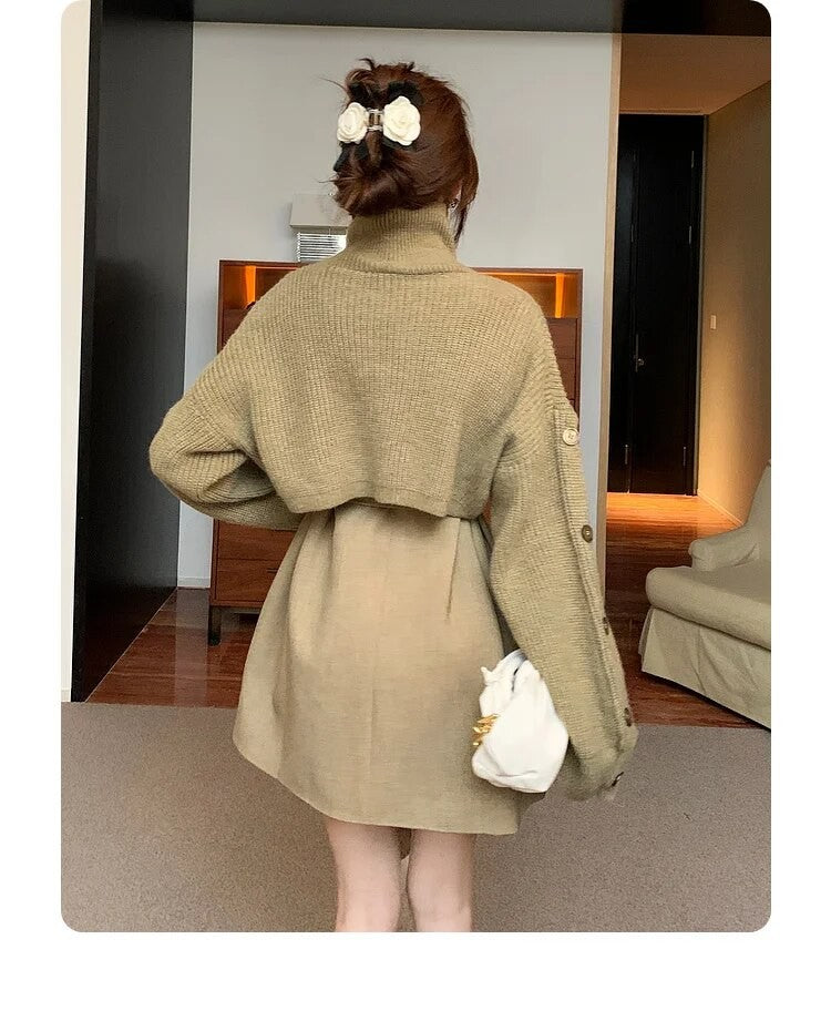 Set dress+cardigan Gispi