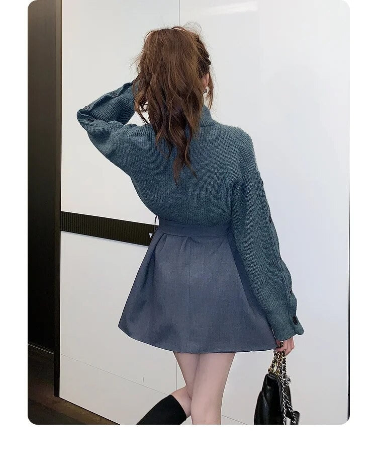 Set dress+cardigan Gispi