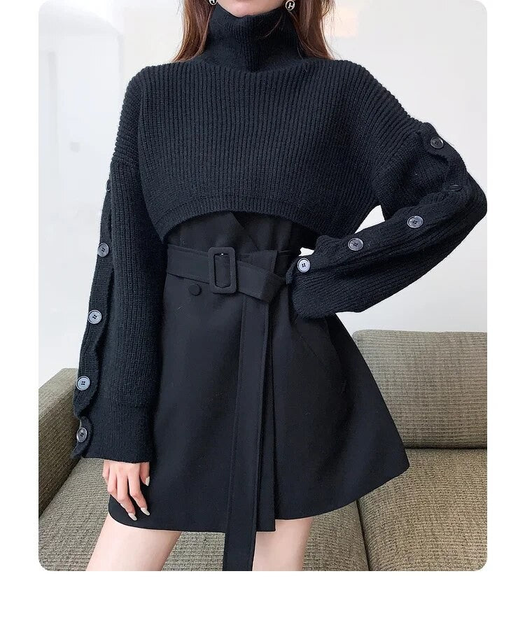 Set dress+cardigan Gispi