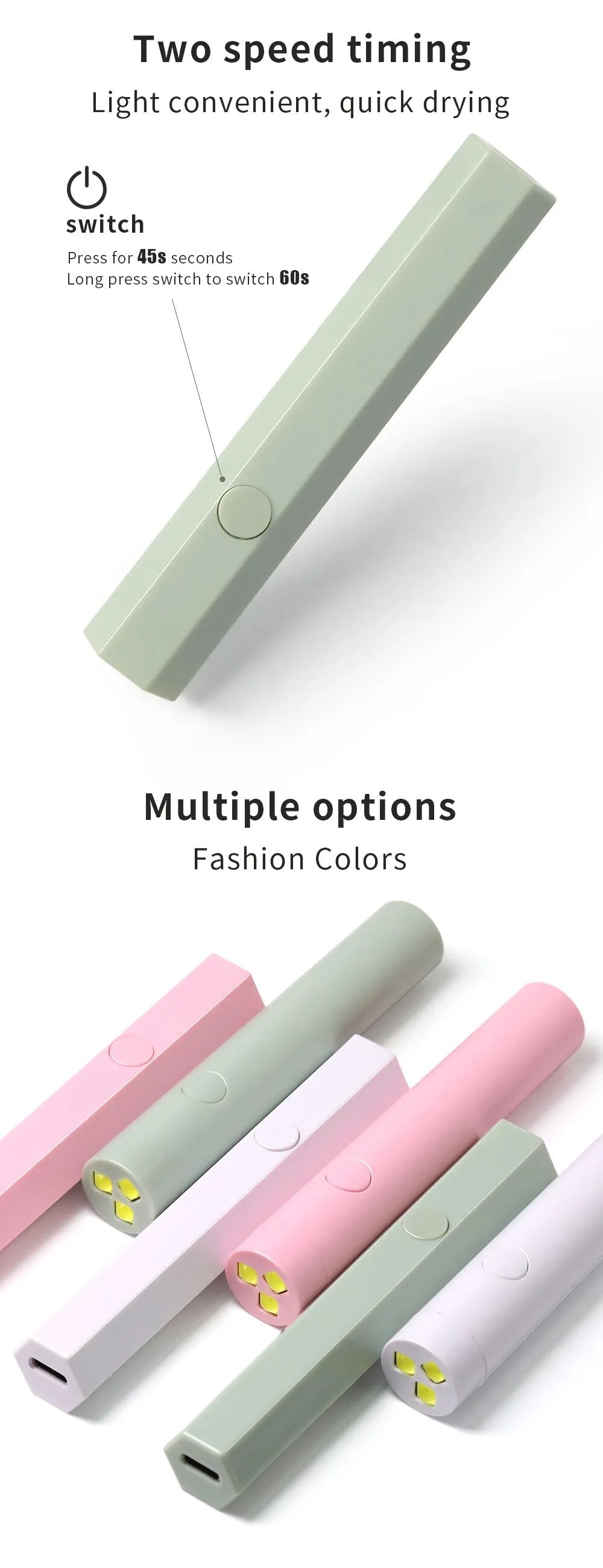 Mini lampada UV gel unghie