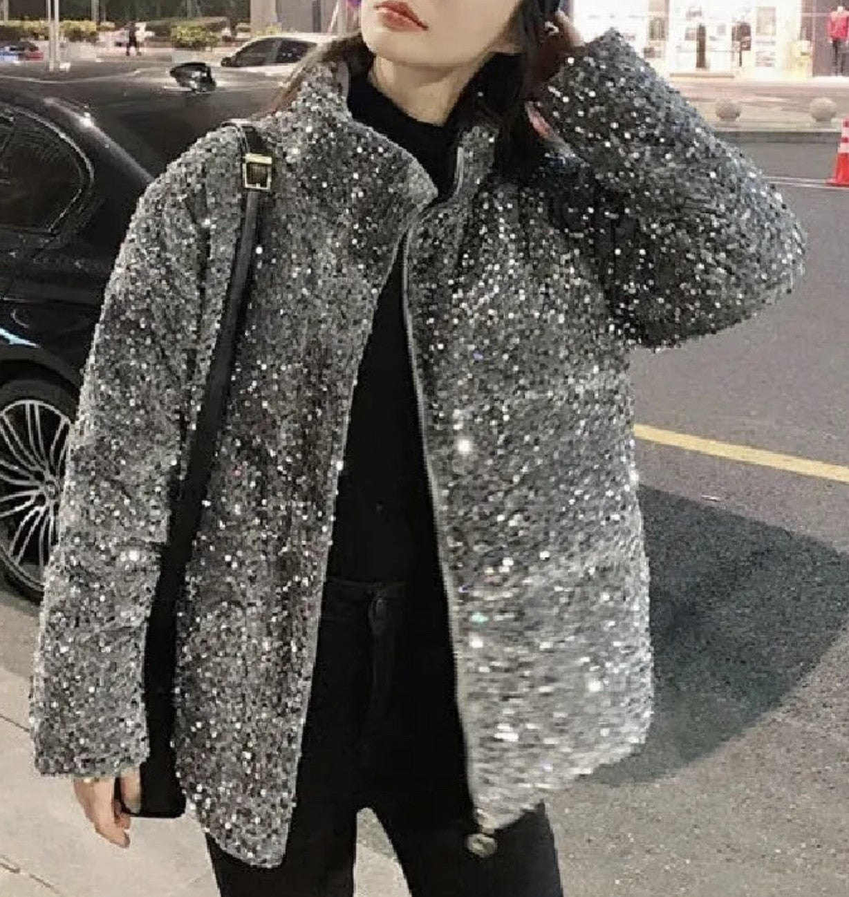 Bomber pailettes Uitlu