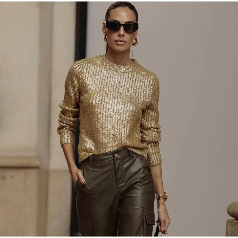 Maglioni metal girocollo