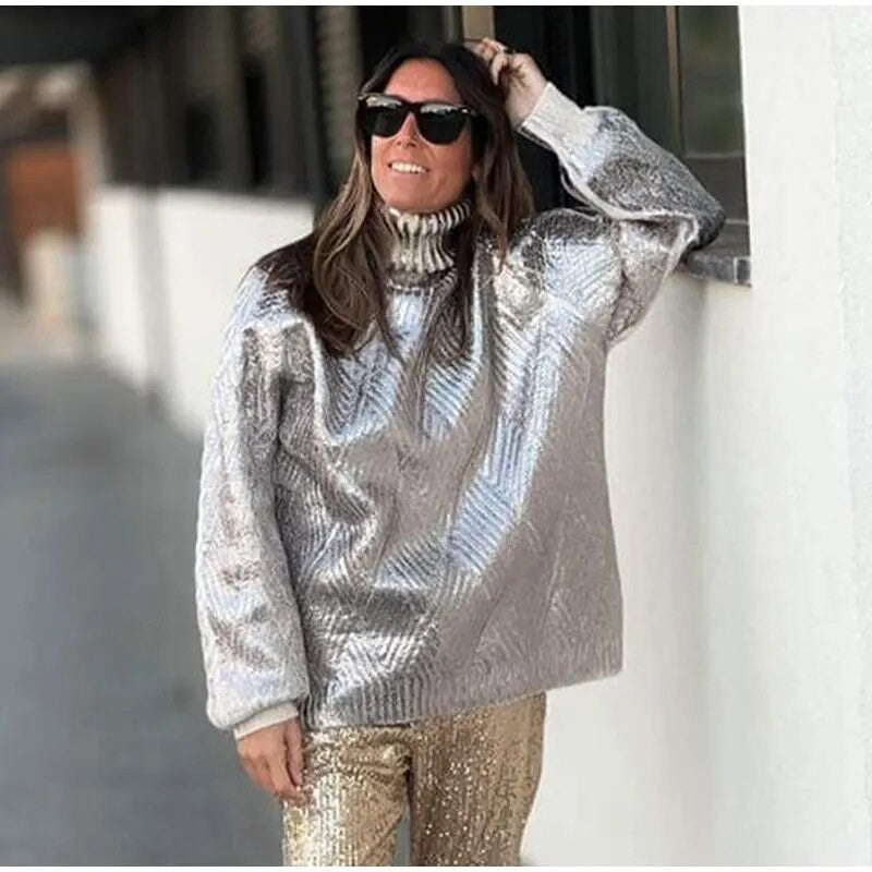 Maglioni metal girocollo