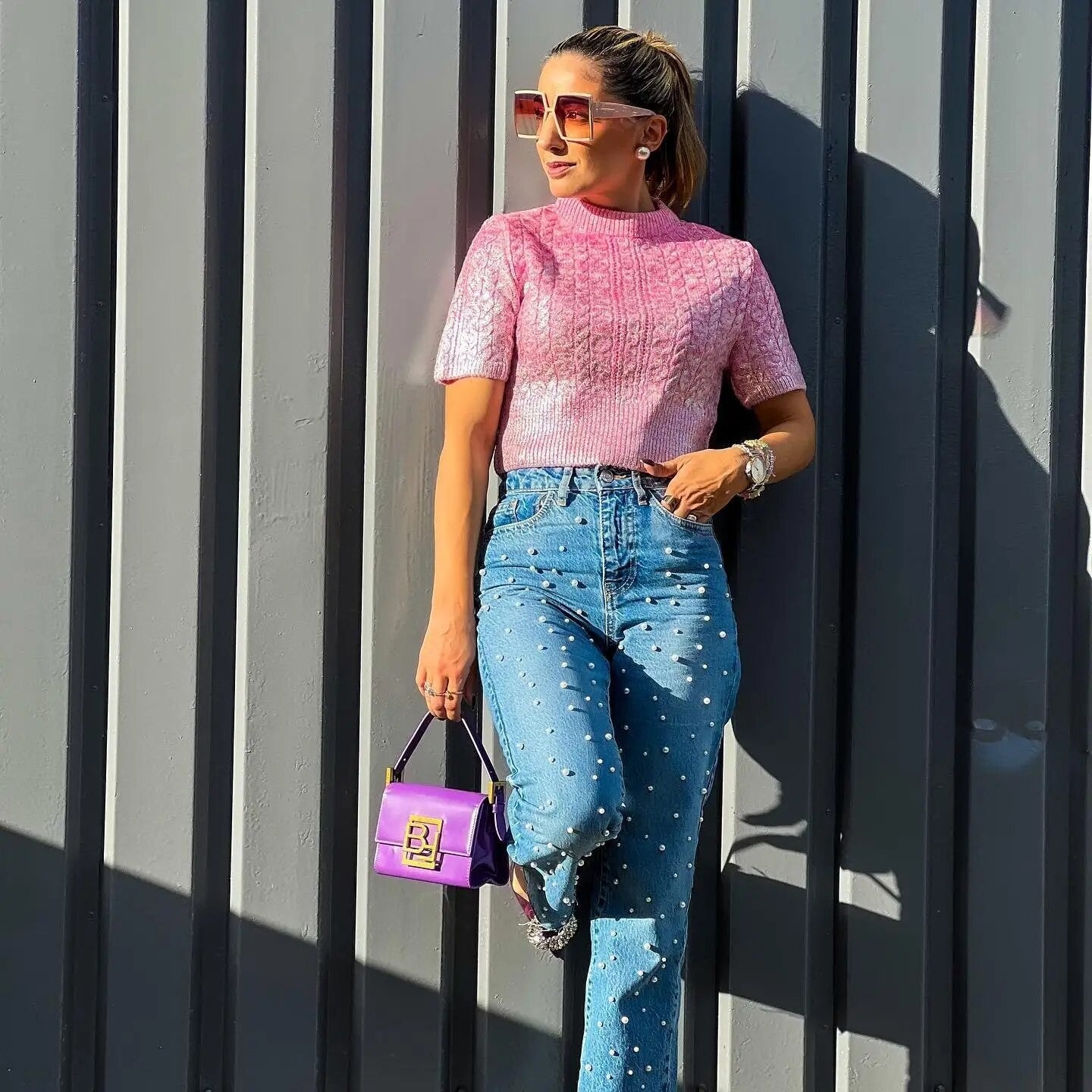 Maglioni metal girocollo