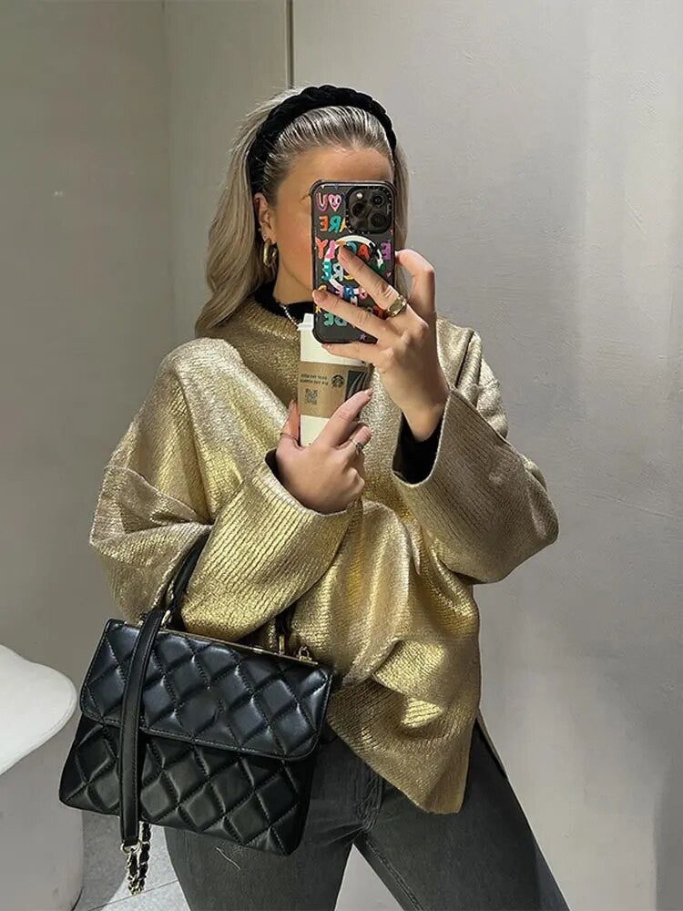 Maglioni metal girocollo