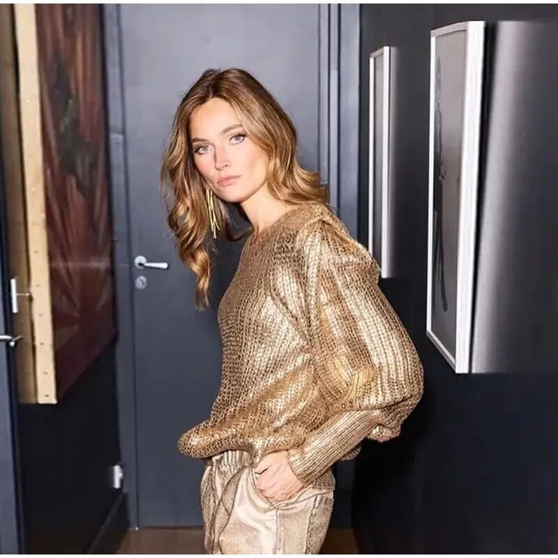 Maglioni metal girocollo