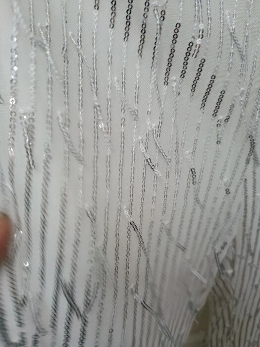 Completo frangette sequined