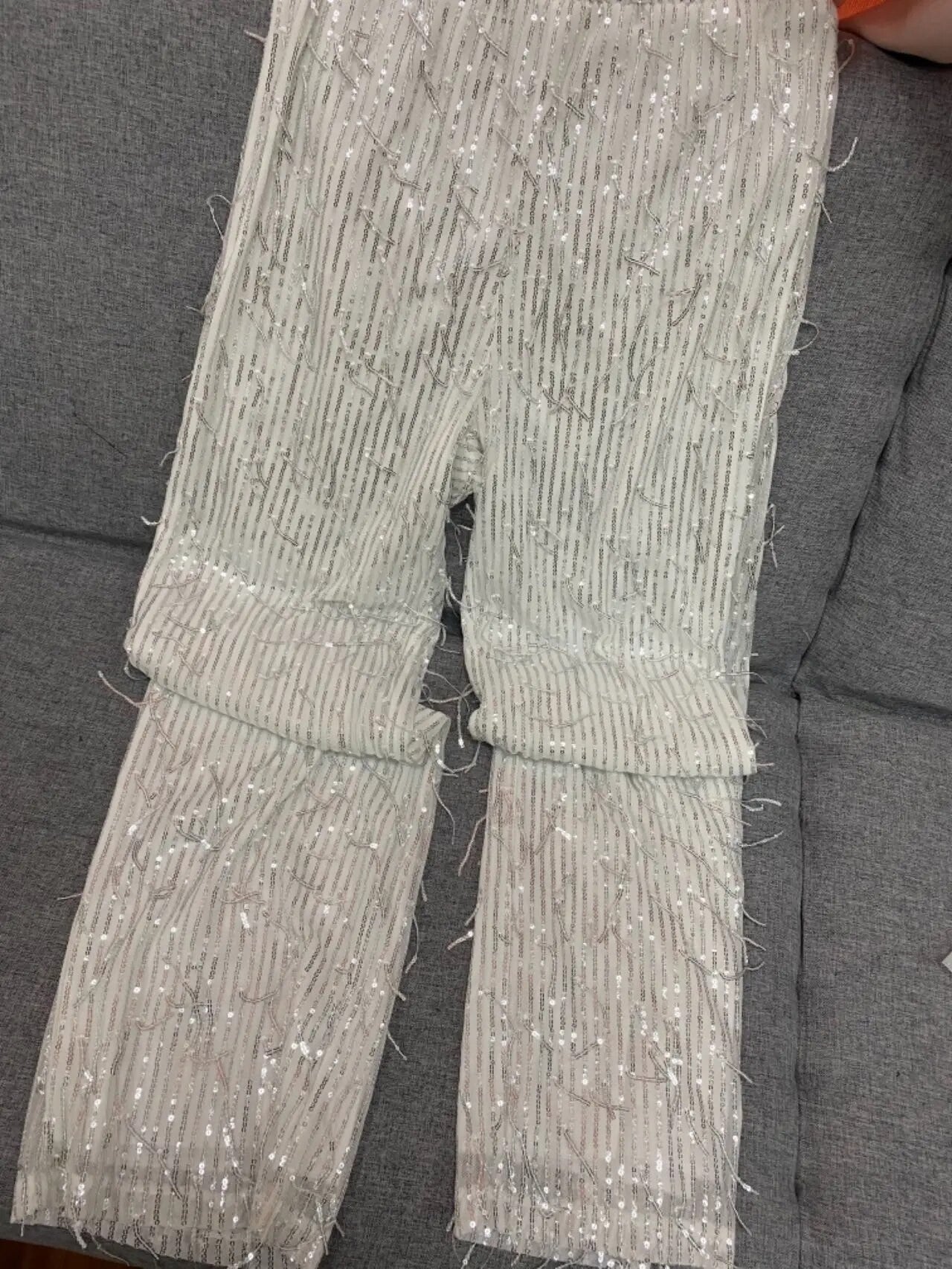 Completo frangette sequined