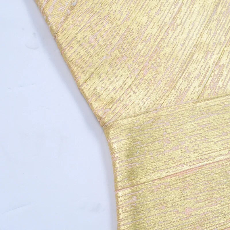 Abito gold shades monospalla