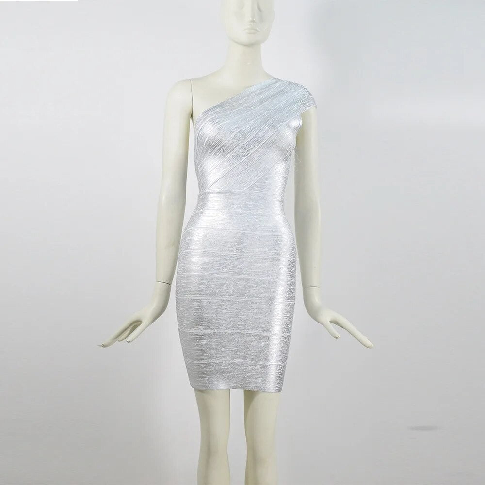 Abito gold shades monospalla