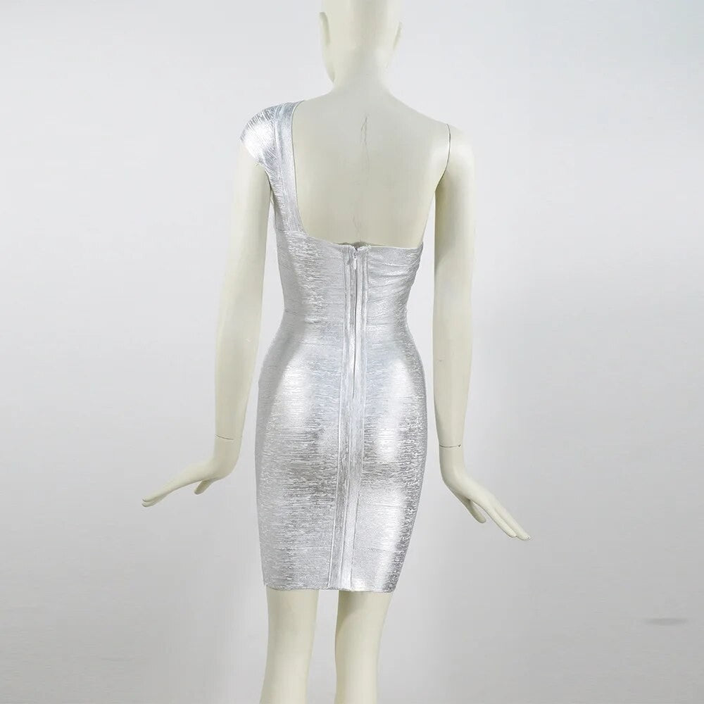 Abito gold shades monospalla