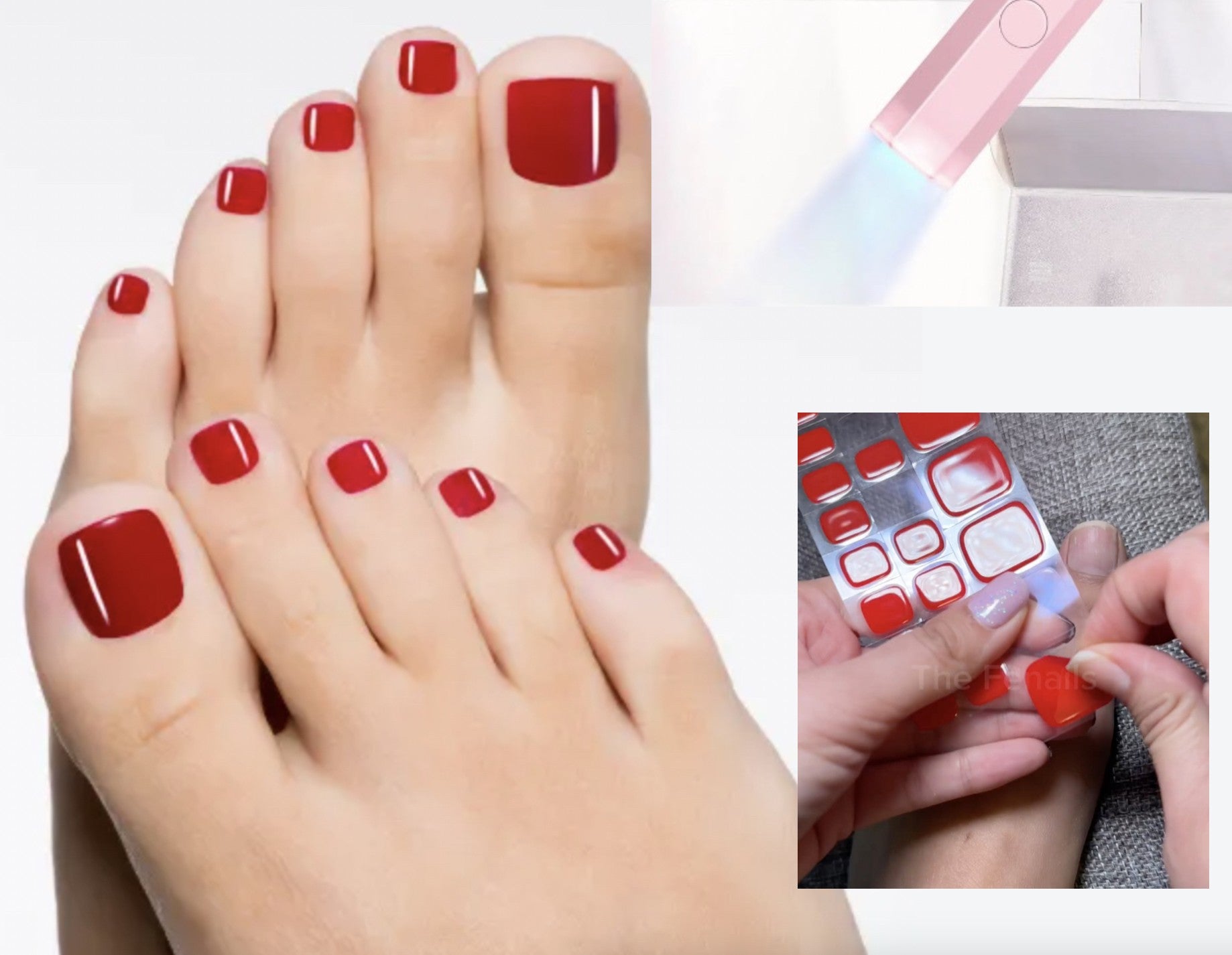 Smalto adesivo piedi UV gel lampada