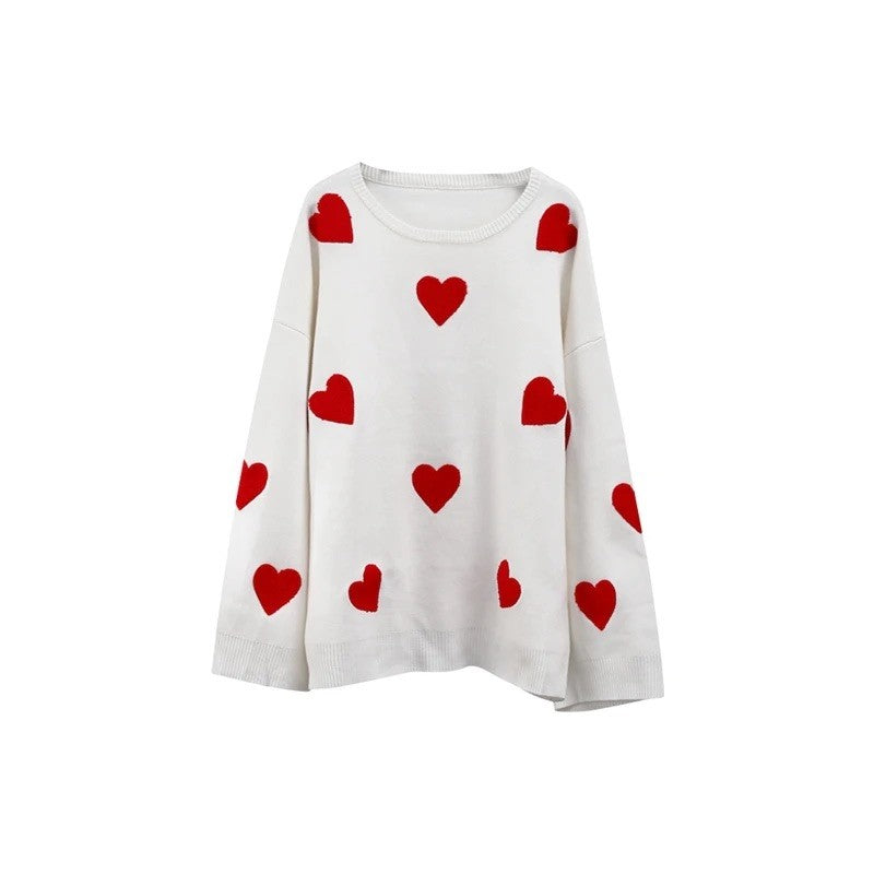 Maglione donna i cuori