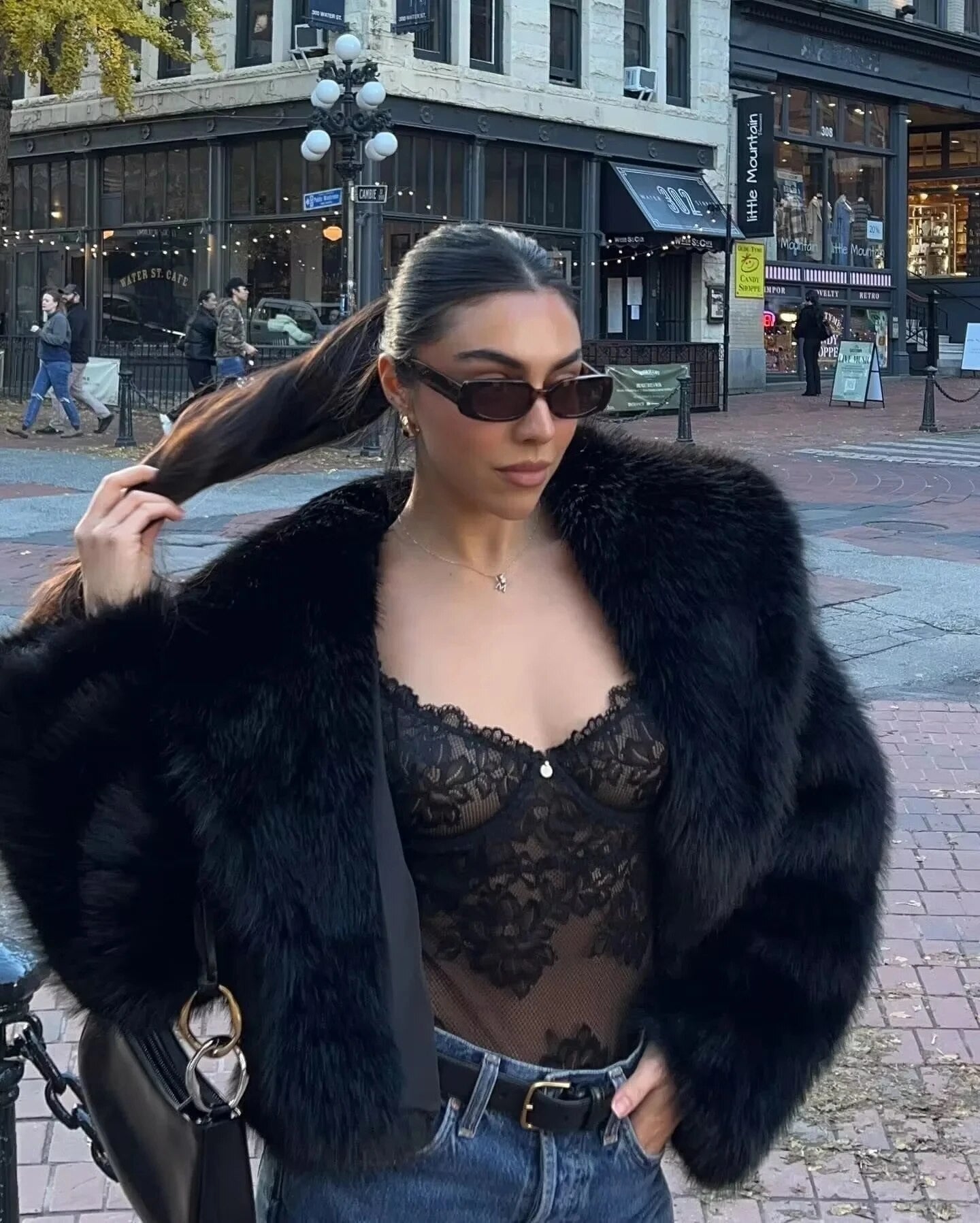 Giacca pelliccia Traf